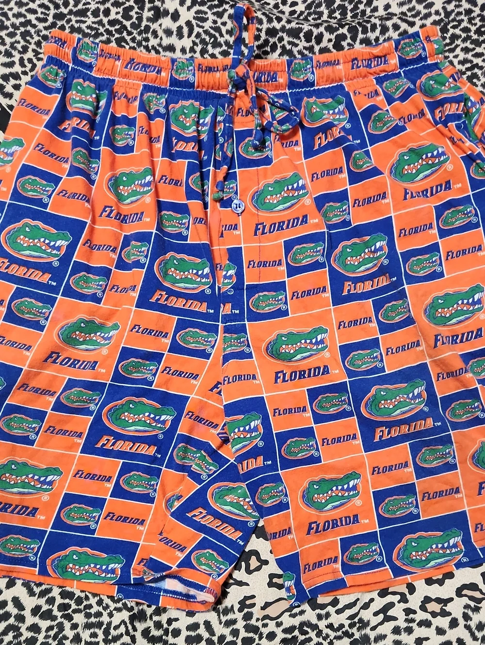 Florida Gators Men’s Orange & Blue Boxer Shorts - Team Logo Print